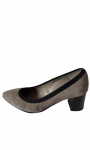 Ilave beige suede leather pumps with heels