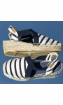 Verges espadrilles white navy blue