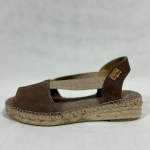 Espadryle ELLA taupe ze skóry 