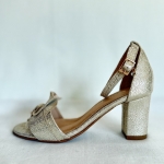 Platynowe sandały skórzane Monako Étoile