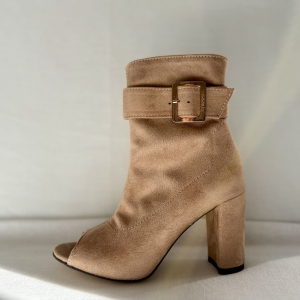 Cesena beige lycra ankle boots