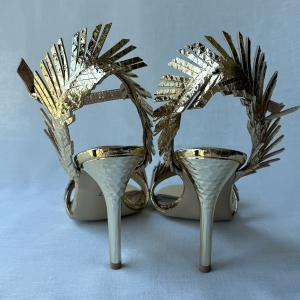 gold sandals
