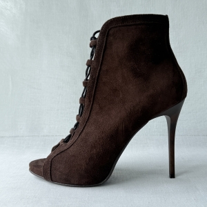 Brown Noble Women's Genuine Suede Ankle Boots